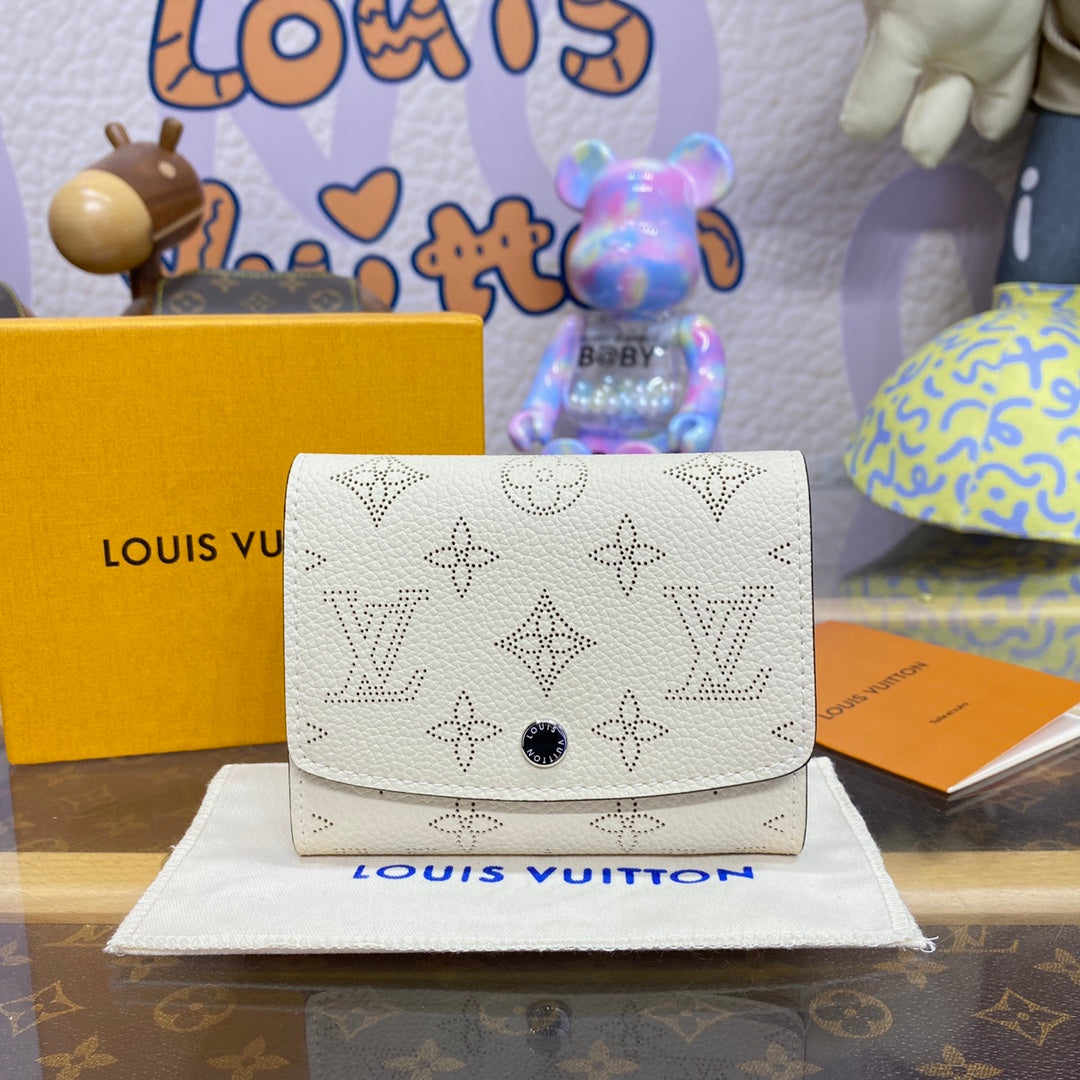 LV M62543 Louis Vuitton Iris Compact Wallet White