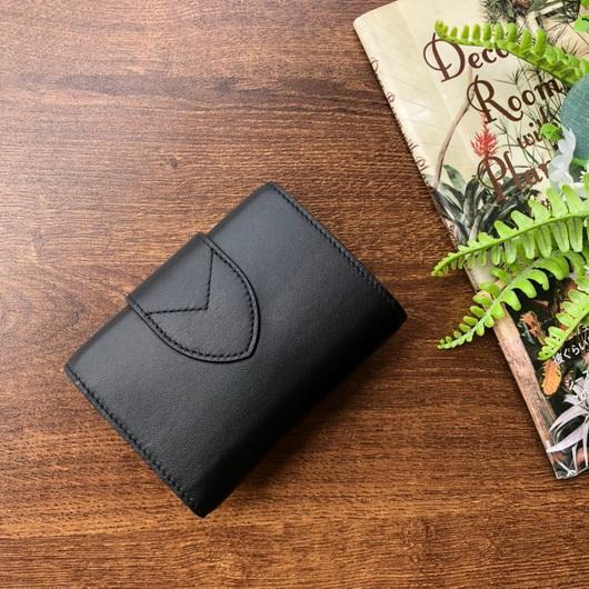 LV M69175 Louis Vuitton LV Pont 9 Compact Wallet Cowhide Leather Black
