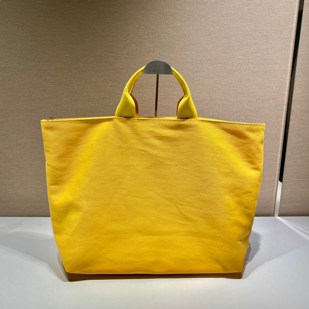 Prada 1BG395 Drill tote Shoulder bag Yellow