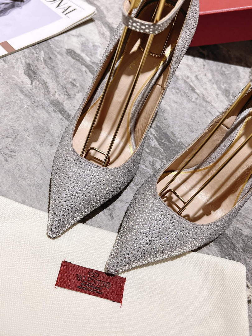 Valentino Women’s Full Diamond Shoes 100mm V75465