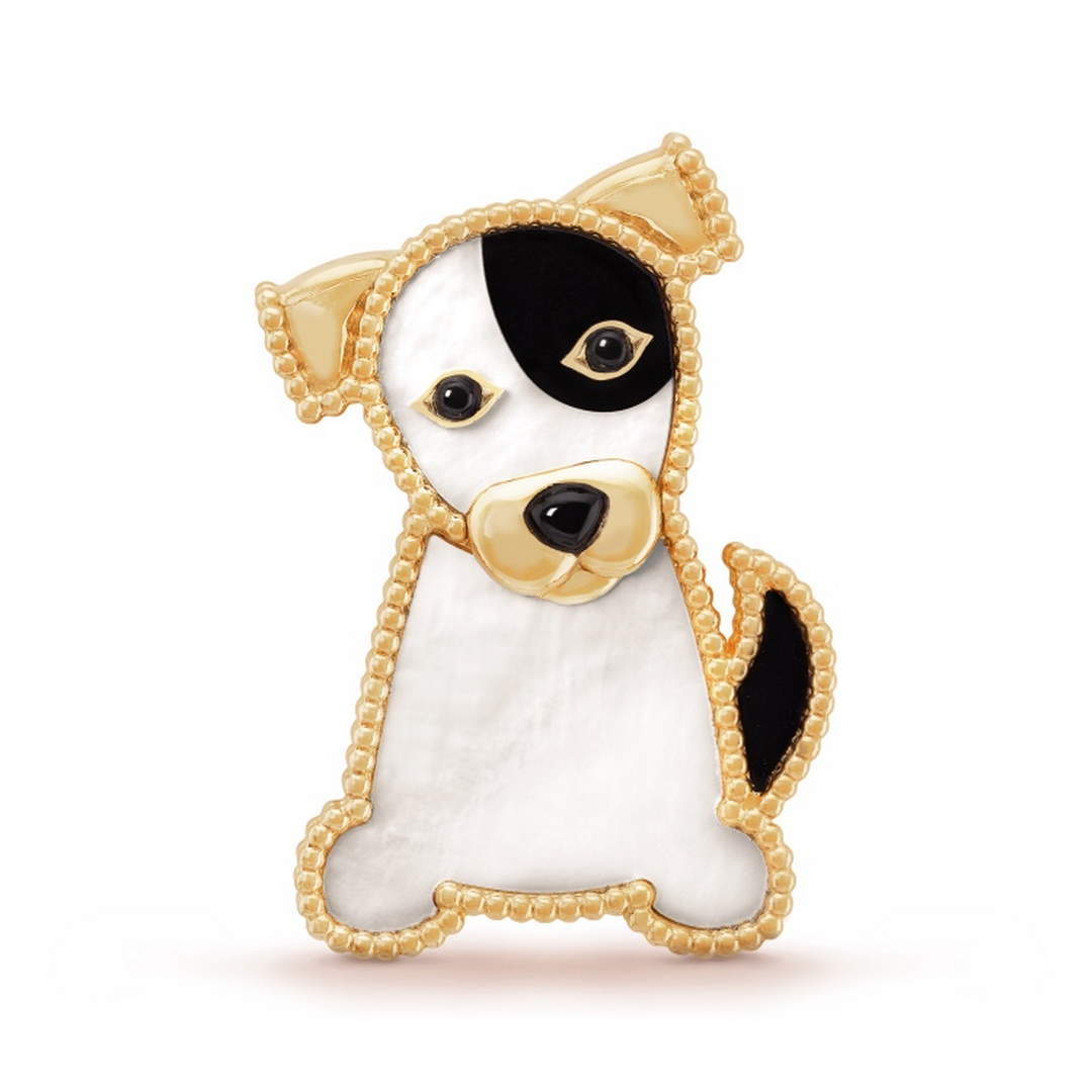 Van Cleef & Arpels Lucky Animals Dog Brooch VCARP2AU00 yellow gold
