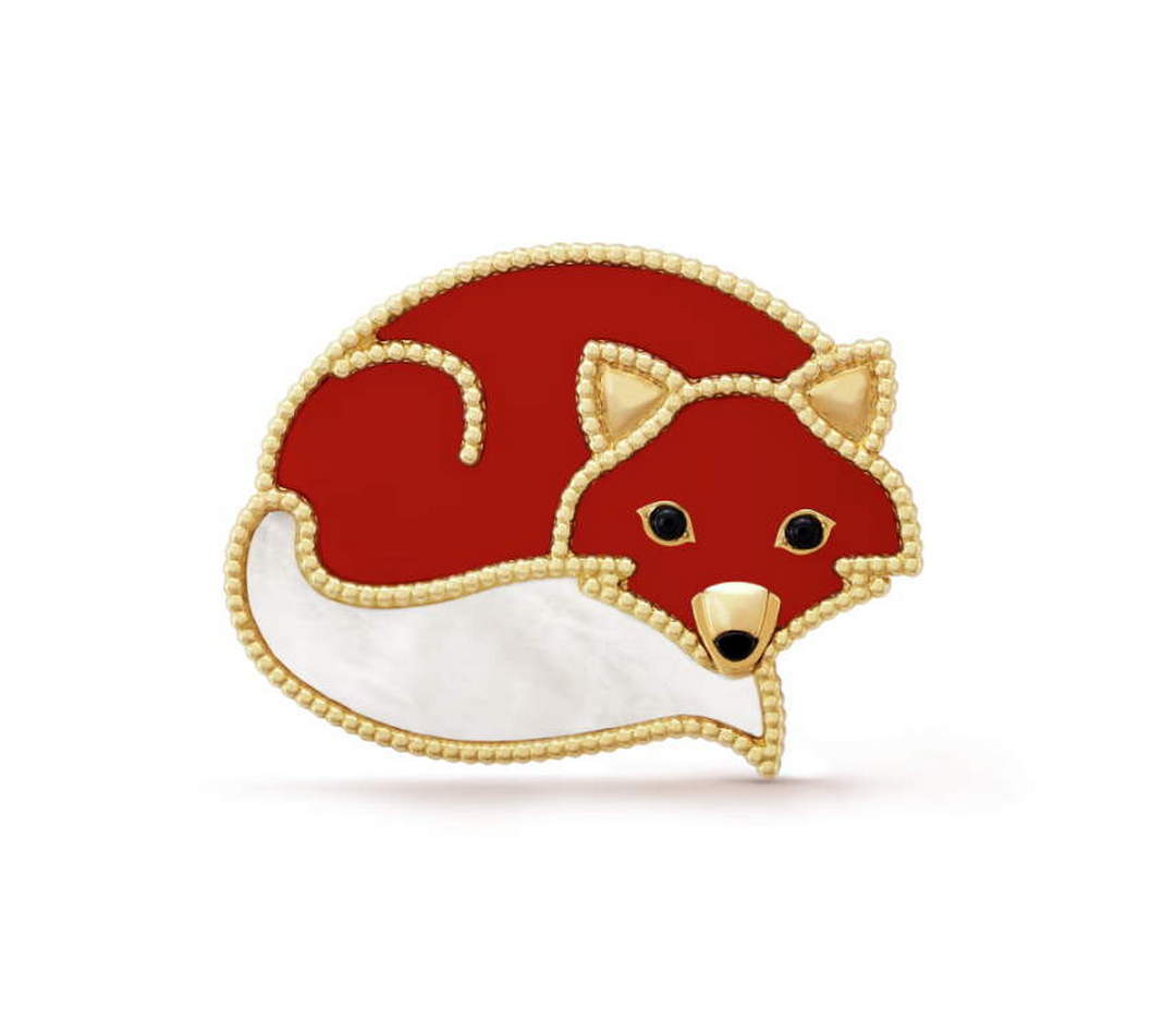 Van Cleef & Arpels Lucky Animals Fox brooch VCARP9RY00 yellow gold Van Cleef & Arpels Lucky Animals Fox Brooch Vcarp9Ry00 Yellow Gold