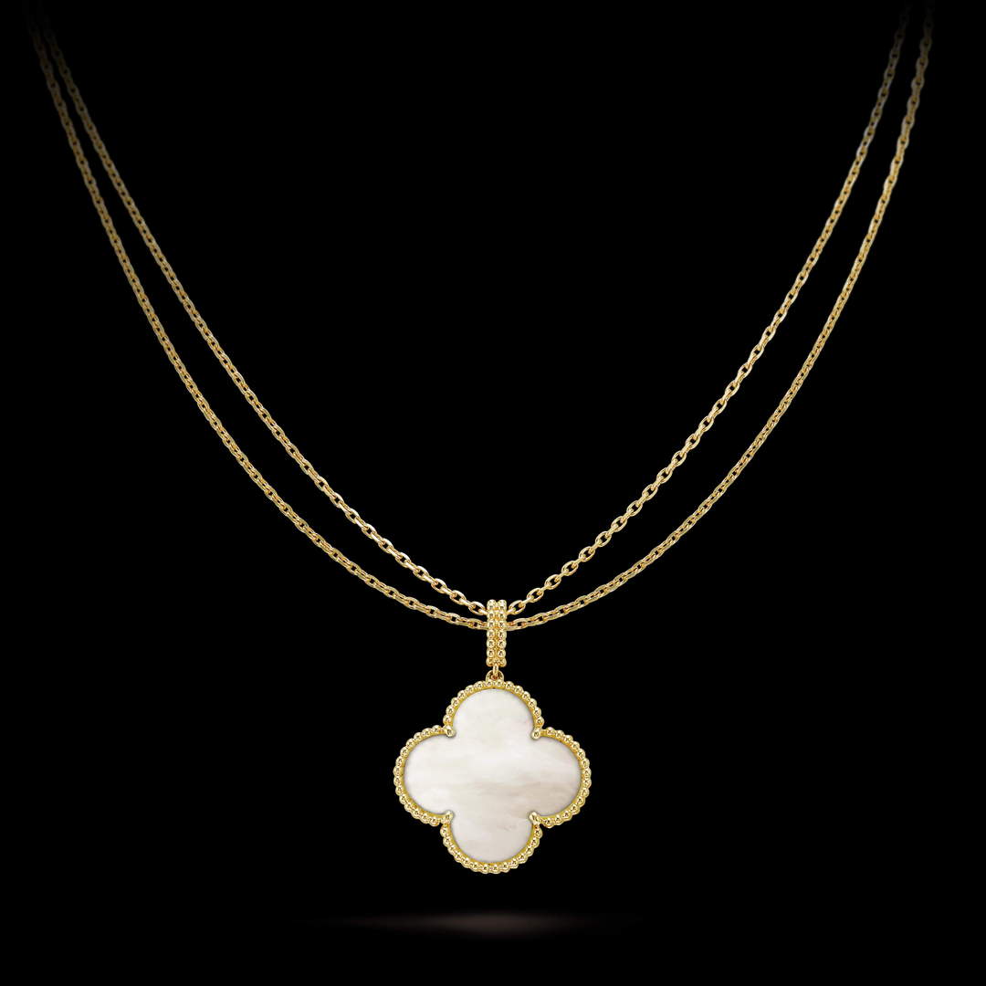 Van Cleef & Arpels Magic Alhambra long necklace 1 motif VCARO49L00 yellow gold Van Cleef & Arpels Magic Alhambra Long Necklace 1 Motif Vcaro49L00 Yellow Gold