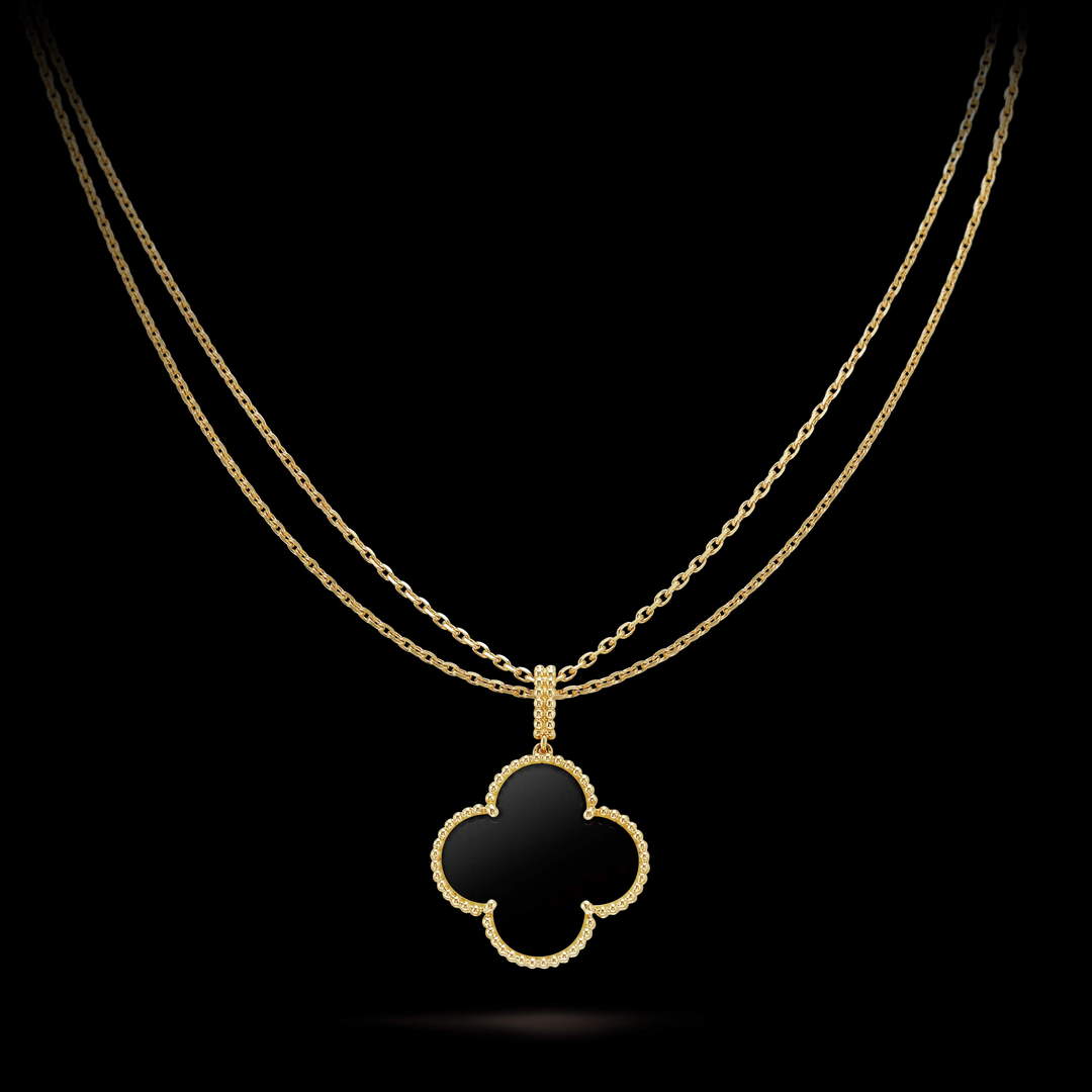Van Cleef & Arpels Magic Alhambra long necklace 1 motif VCARO49M00 yellow gold Van Cleef & Arpels Magic Alhambra Long Necklace 1 Motif Vcaro49M00 Yellow Gold
