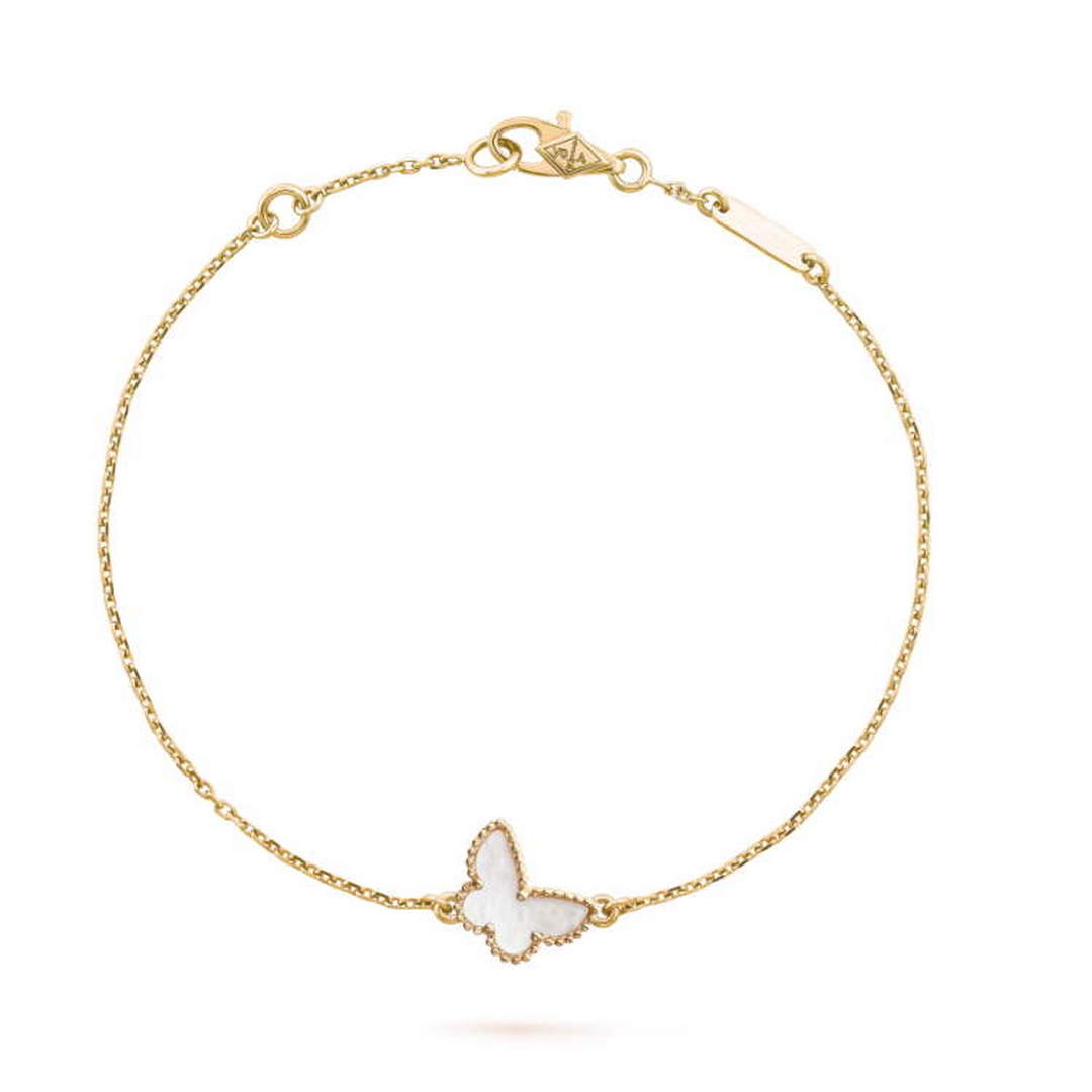 Van Cleef & Arpels Sweet Alhambra Butterfly Bracelet VCARF69000 yellow gold Van Cleef & Arpels Sweet Alhambra Butterfly Bracelet Vcarf69000 Yellow Gold