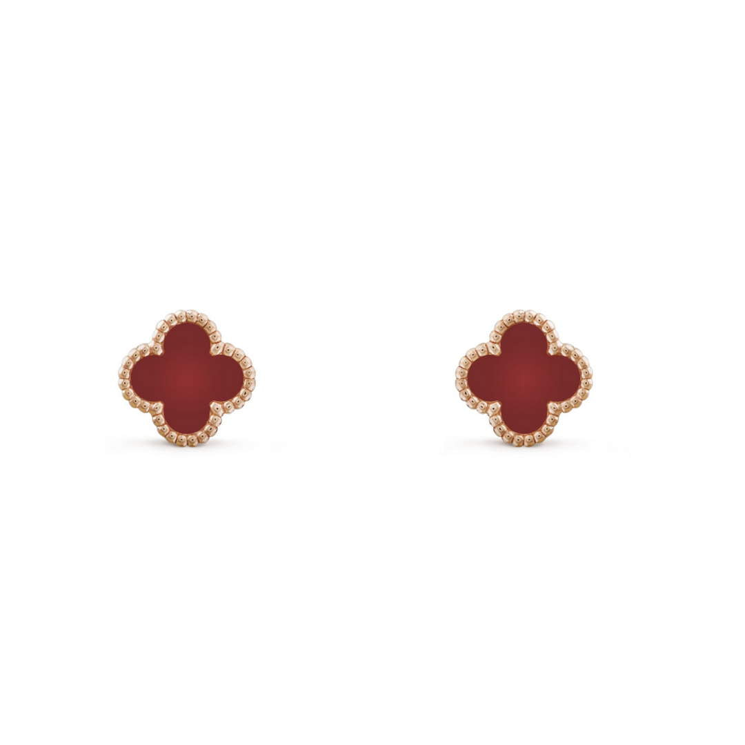 Van Cleef & Arpels Sweet Alhambra earrings VCARN6BO00 rose gold Van Cleef & Arpels Sweet Alhambra Earrings Vcarn6Bo00 Rose Gold