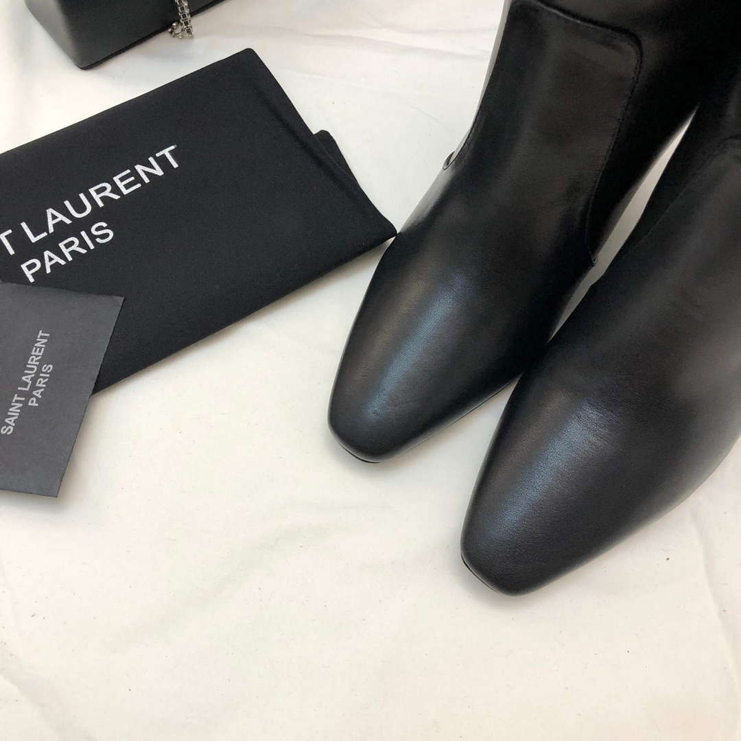 YSL Women’s Boots Designer Saint Laurent High Shoes Y67214