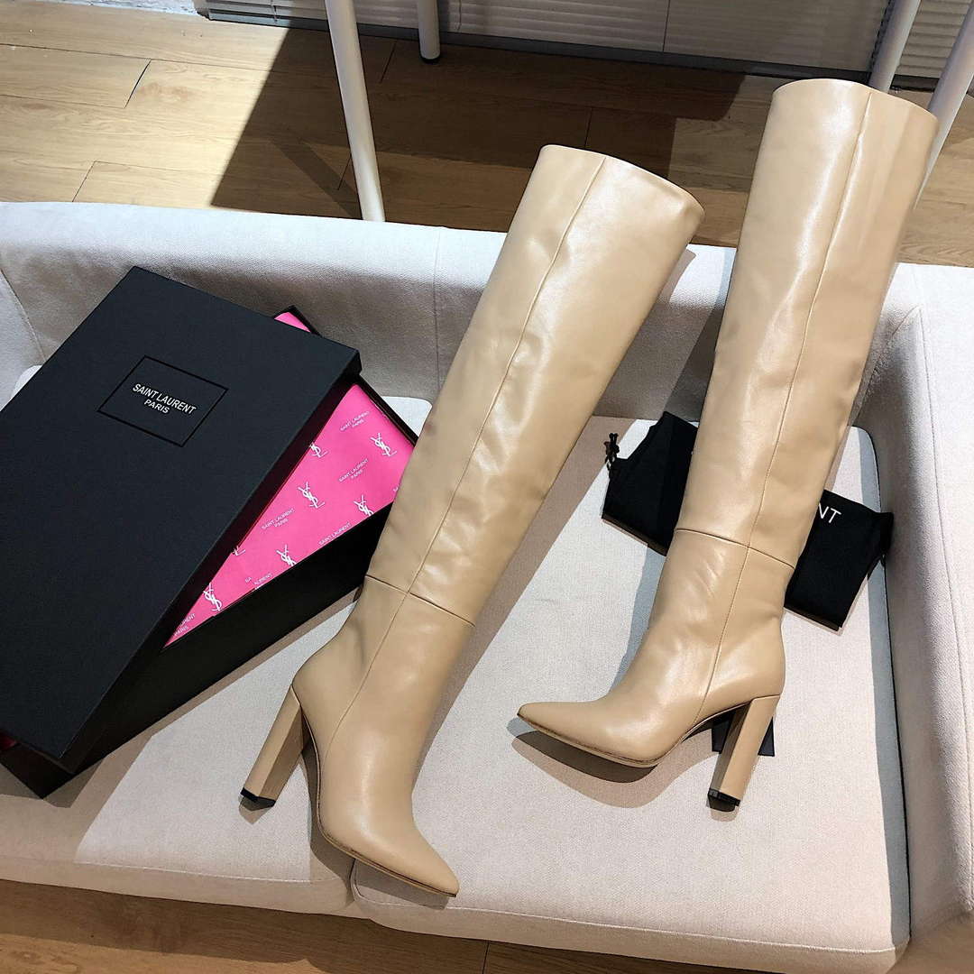YSL Women’s Boots Designer Saint Laurent High Shoes Y67222