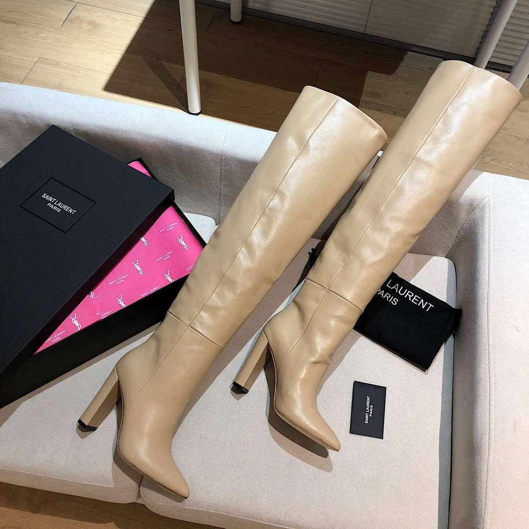 YSL Women’s Boots Designer Saint Laurent High Shoes Y67222