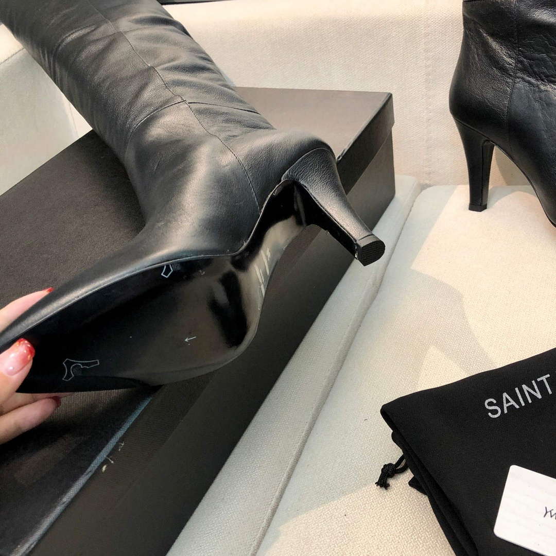 YSL Women’s Boots Designer Saint Laurent High Shoes Y67226